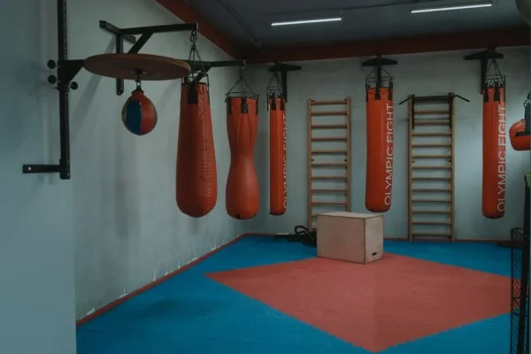 boxing training punching bag